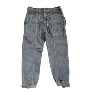 We the Free People FP Angelo Mid-Rise Pull On Grey Corduroy Jogger Size Small